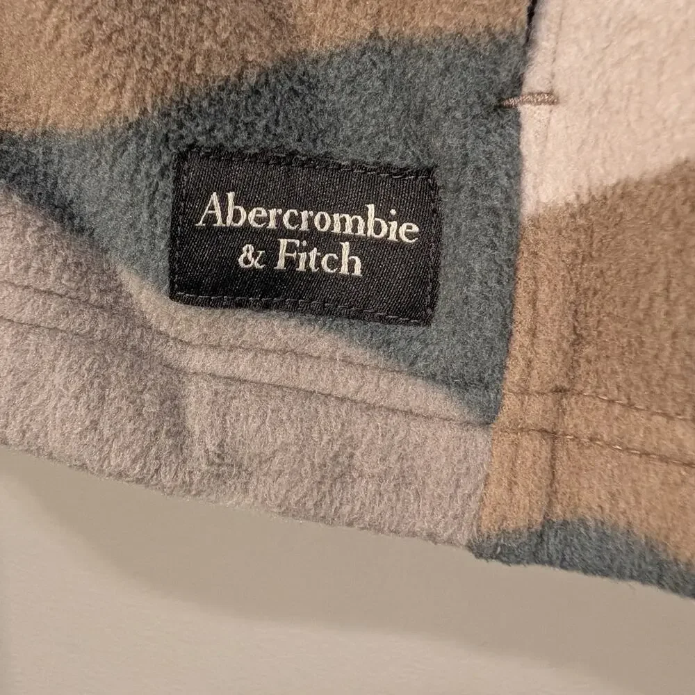 Abercrombie & Fitch Kids Fleece Hooded Jacket Light Layer Travel - Size 11/12